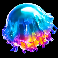 juicy jelly thunder ways neon blue jellyfish symbol