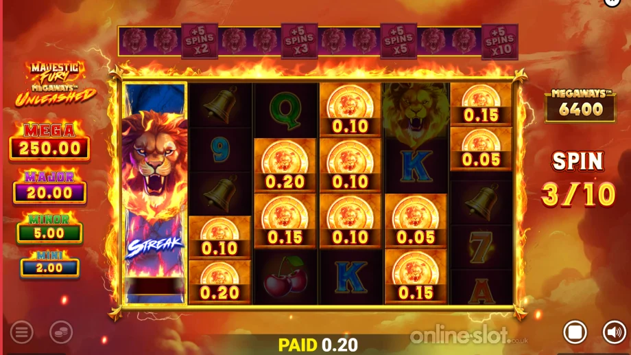 majestic fury megaways unleashed slot free spins