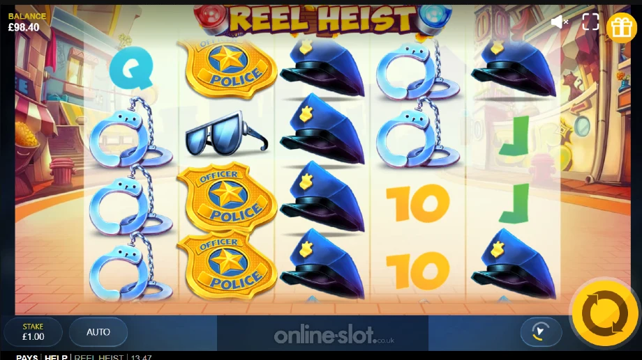 reel heist slot base game