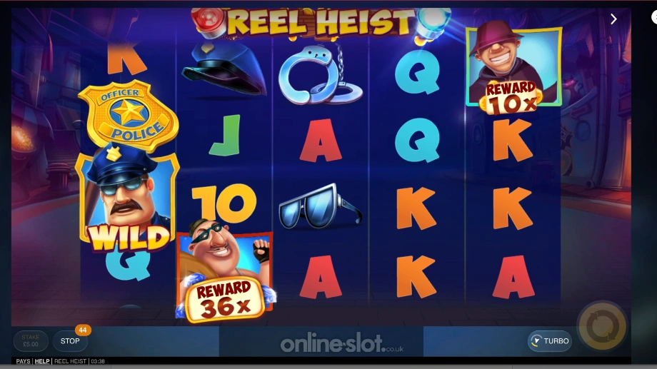 reel heist slot cop and robber