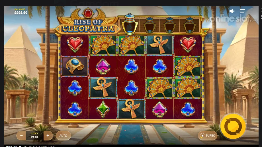 rise of cleopatra slot base game