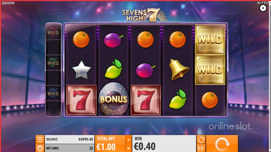 sevens high slot base game