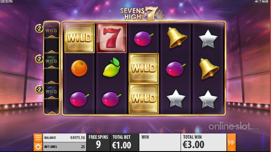 sevens high slot free spins
