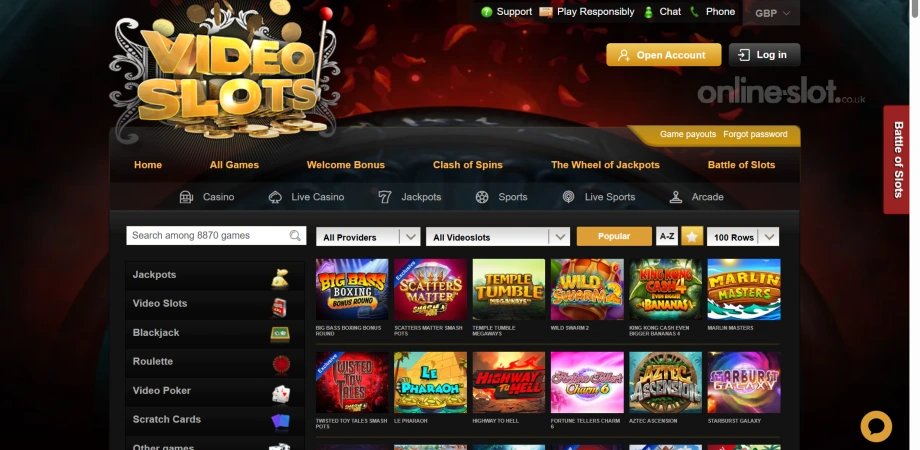 videoslots site