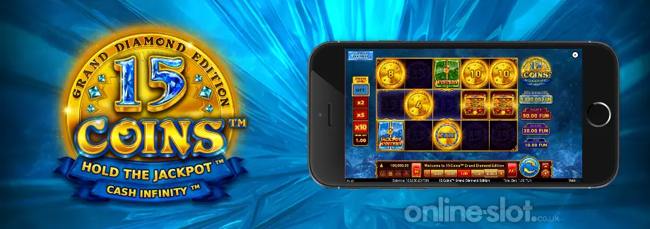 15 coins grand diamond edition mobile slot
