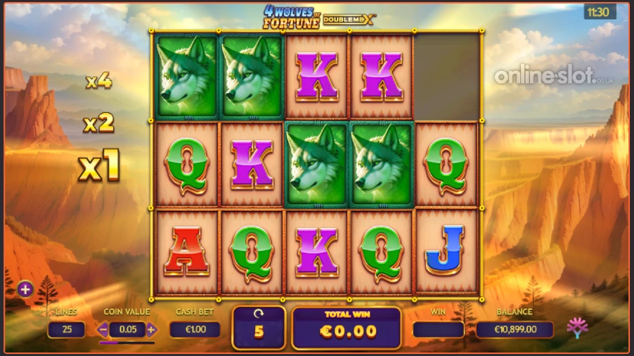 4 wolves of fortune slot free spins