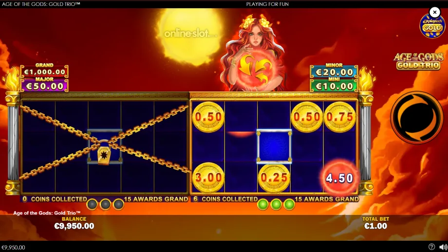 age of the gods gold trio slot free spins