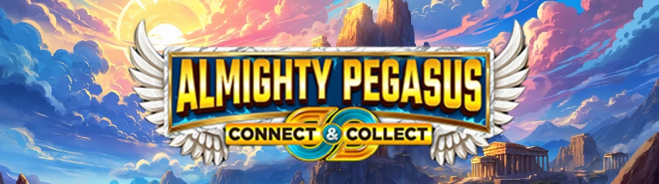 almighty pegasus atomic slot lab banner