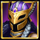 avalon x slot purple king helmet symbol