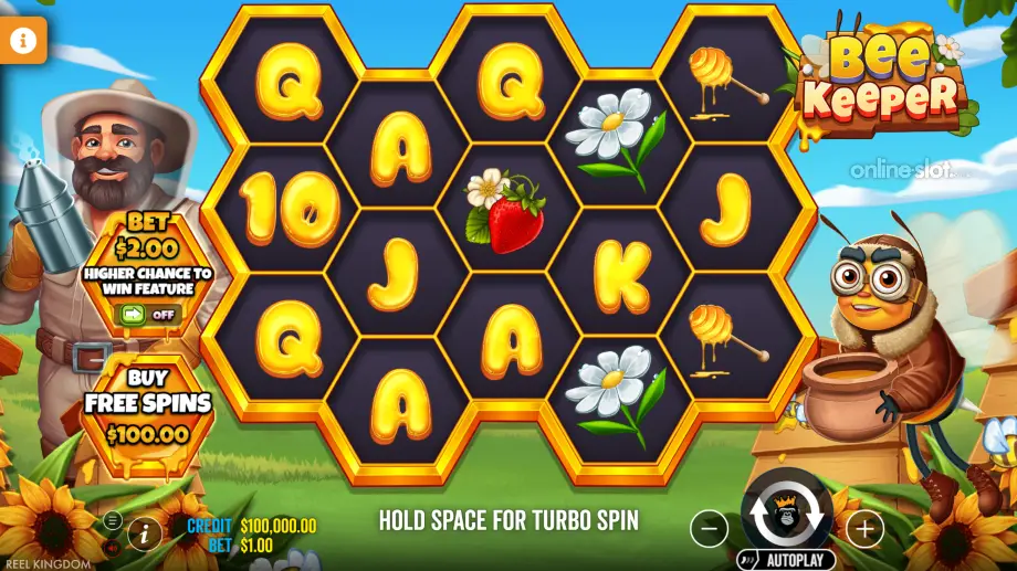 bee keeper slot base game