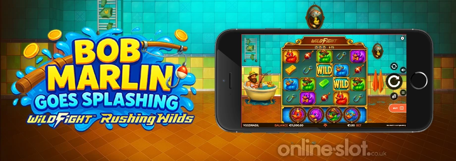 bob marlin goes wild fight rushing wilds mobile slot