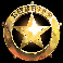 bullets and bounty sheriffs badge symbol