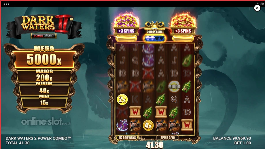 dark waters 2 power combo slot free spins