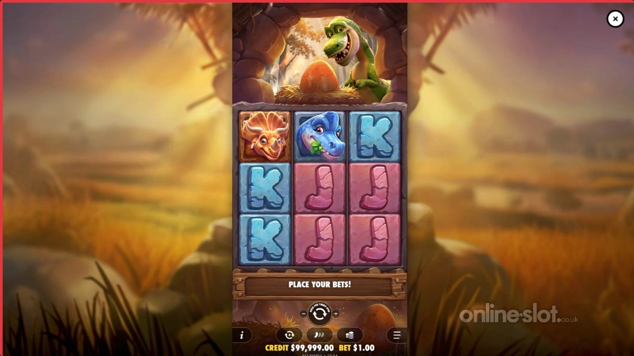 dino drop slot base game