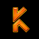 electric jungle slot K symbol