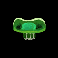 fish and bird green jellyfish symbol