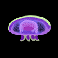 fish and bird purple jellyfish symbol