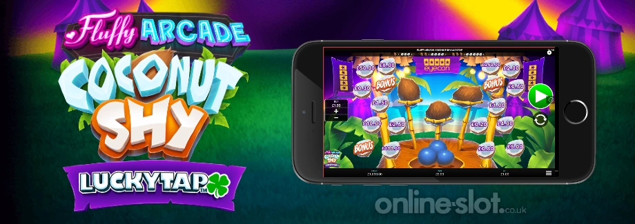 fluffy arcade coconut shy luckytap mobile slot
