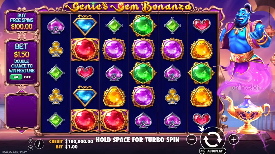 genie's gem bonanza slot base game