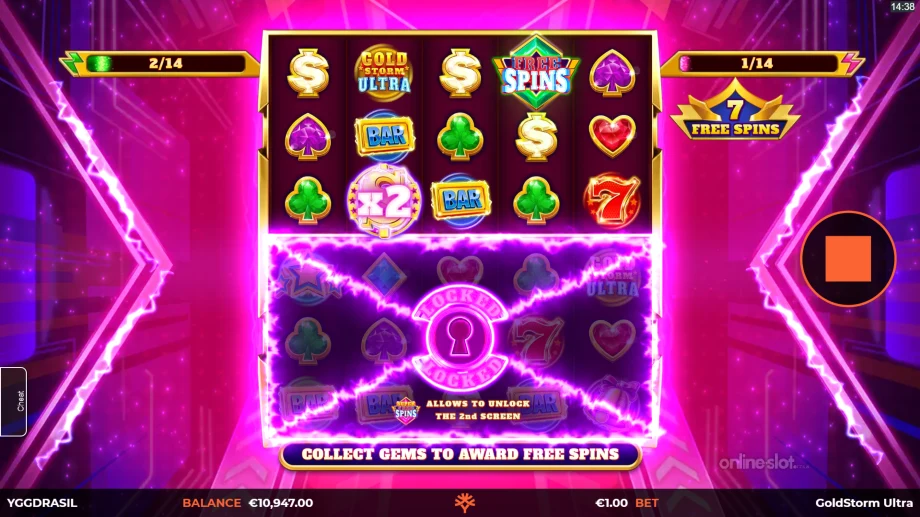 gold storm ultra slot free spins