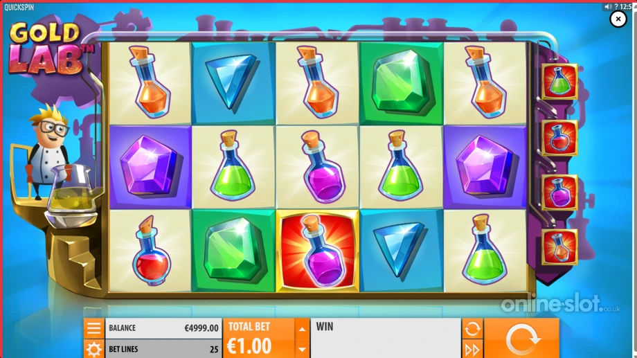 gold lab slot base game