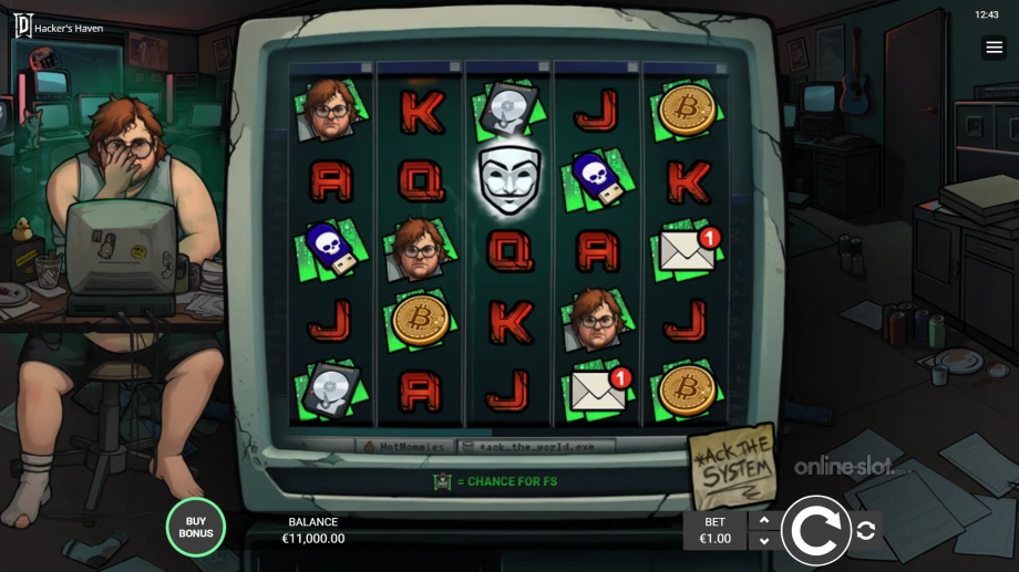 hackers haven slot base game