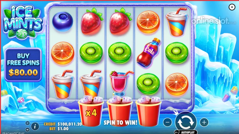 ice mints slot base game