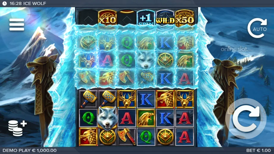 ice wolf slot base game