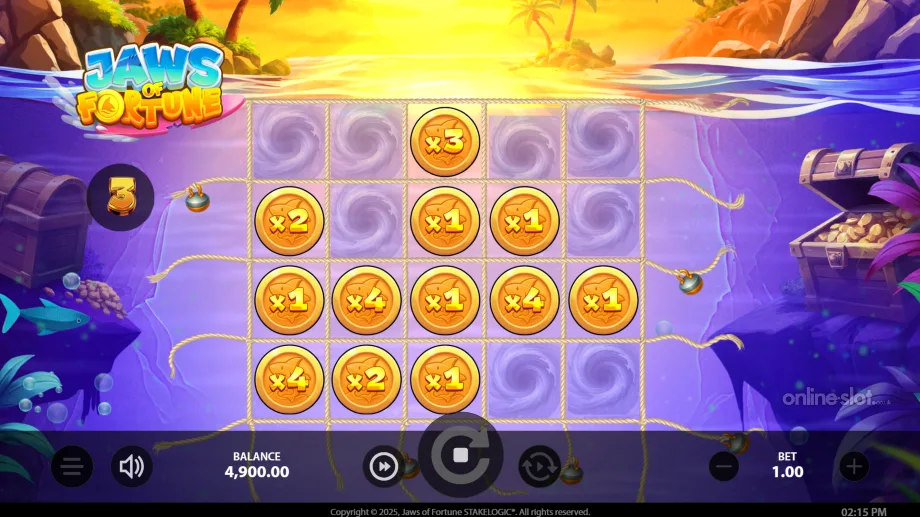 jaws of fortune slot free spins