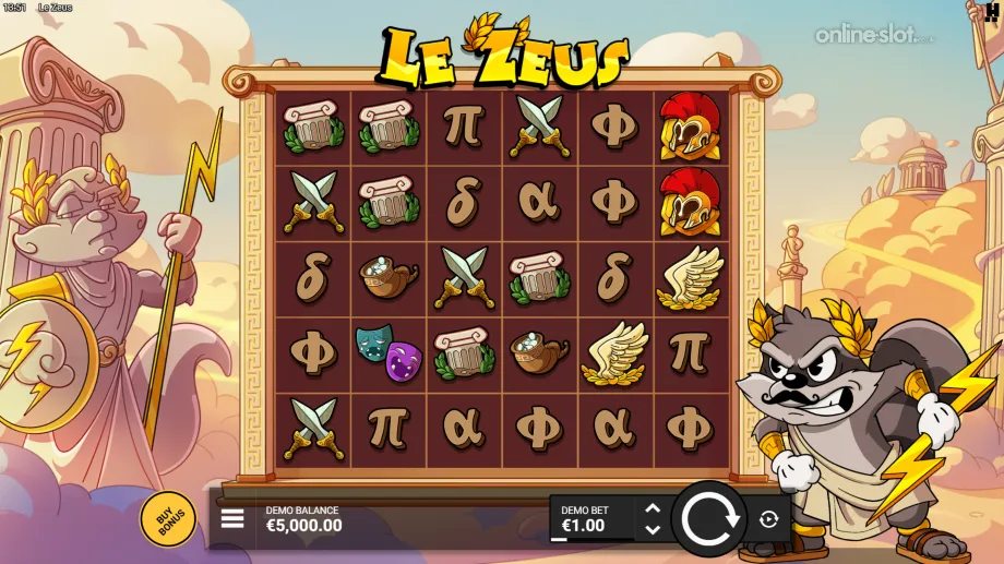le zeus slot base game