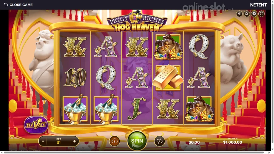 piggy riches 3 hog heaven slot base game