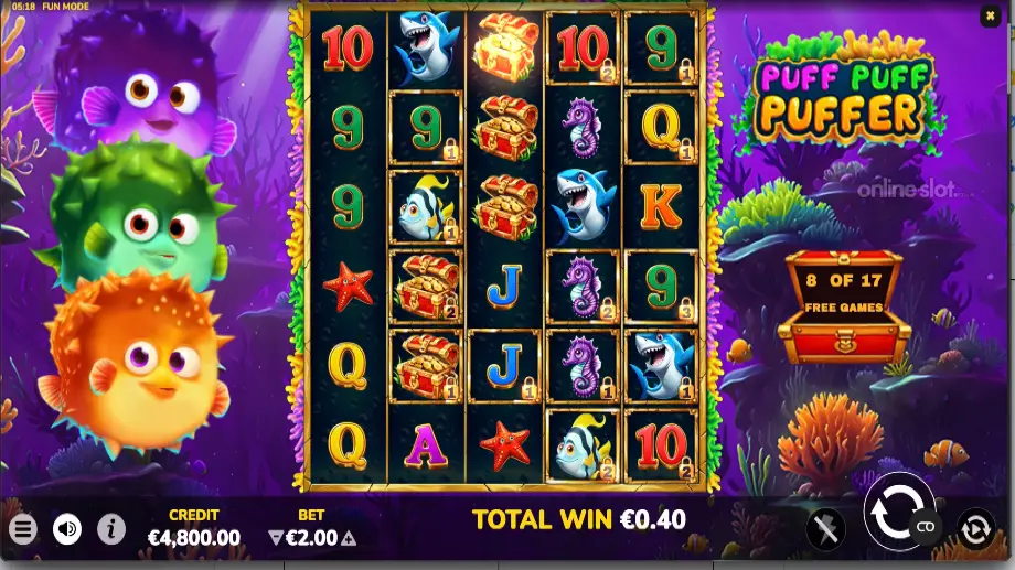 puff puff puffer slot free spins