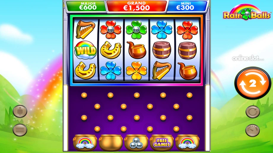 rain balls slot free spins