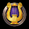 rise of olympus slot harp symbol