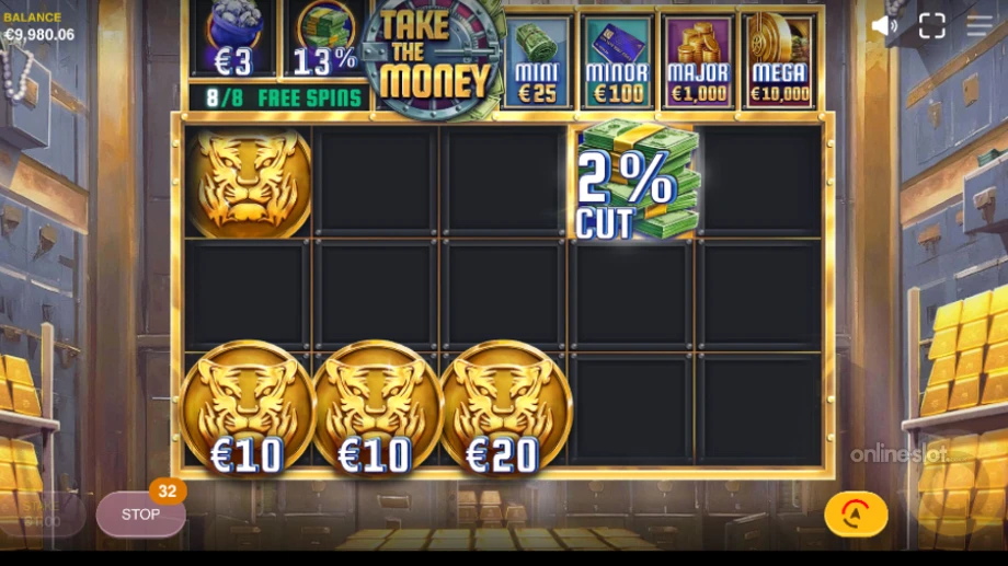take the money slot free spins