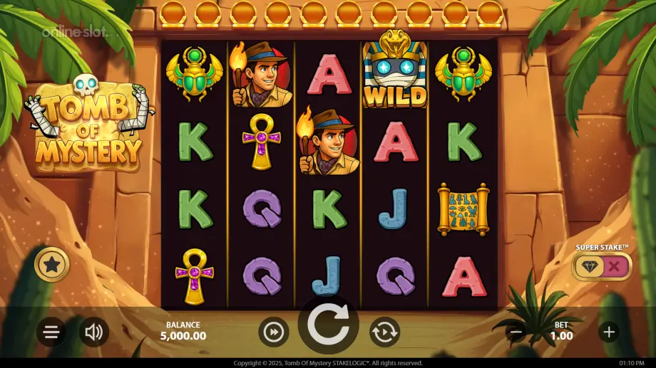 tomb of mystery slot base game