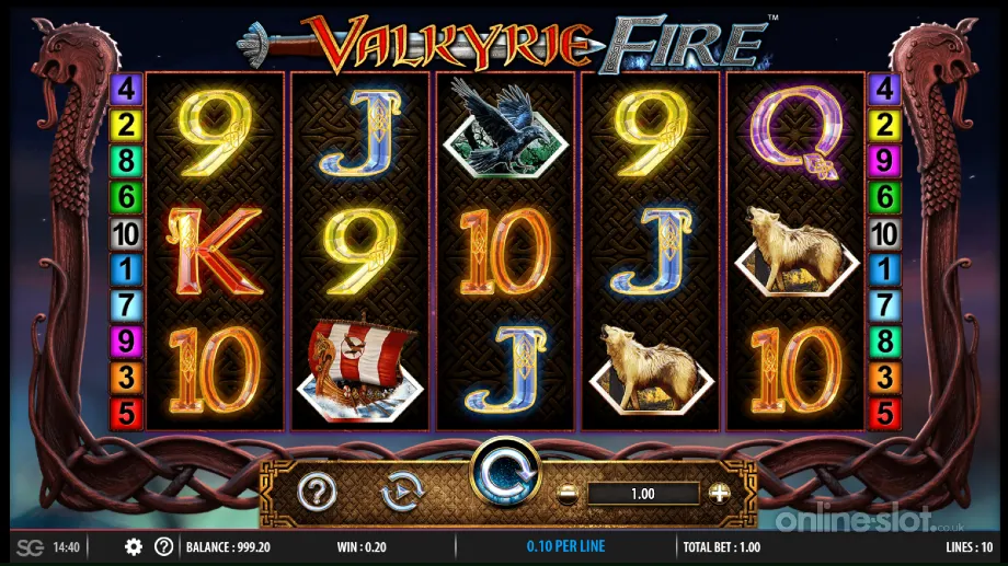 valkyrie fire slot base game