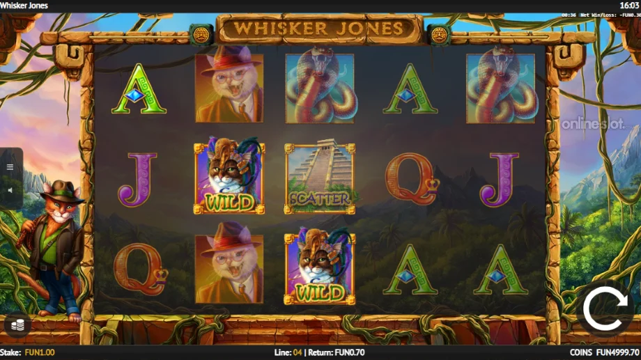 whisker jones slot base game