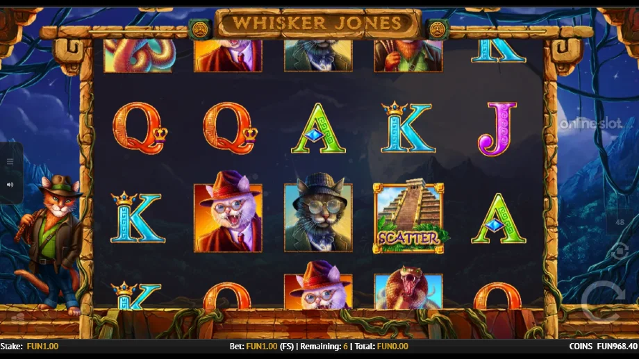 whisker jones slot free spins