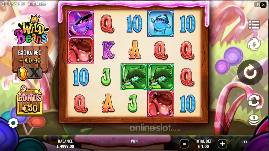 wild beans slot base game
