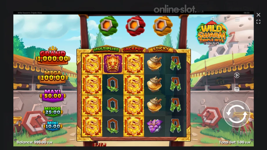wild swarm triple hive slot base game