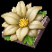 wild swarm triple hive white flower symbol