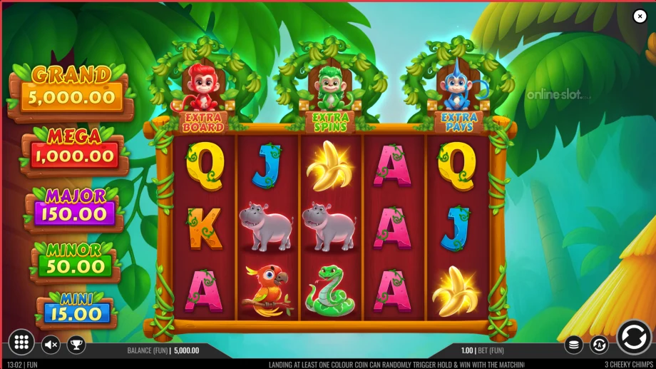 3 cheeky chimps slot base game