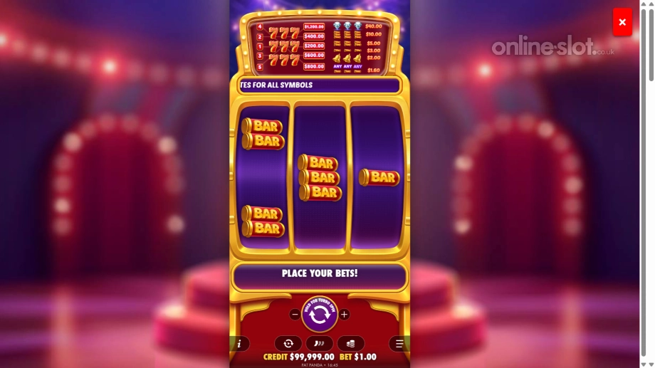 777 rush slot base game