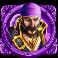 adventures of doubloon island slot purple pirate symbol