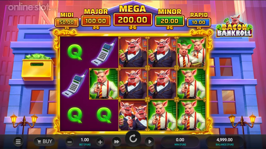 bacon bankroll slot base game