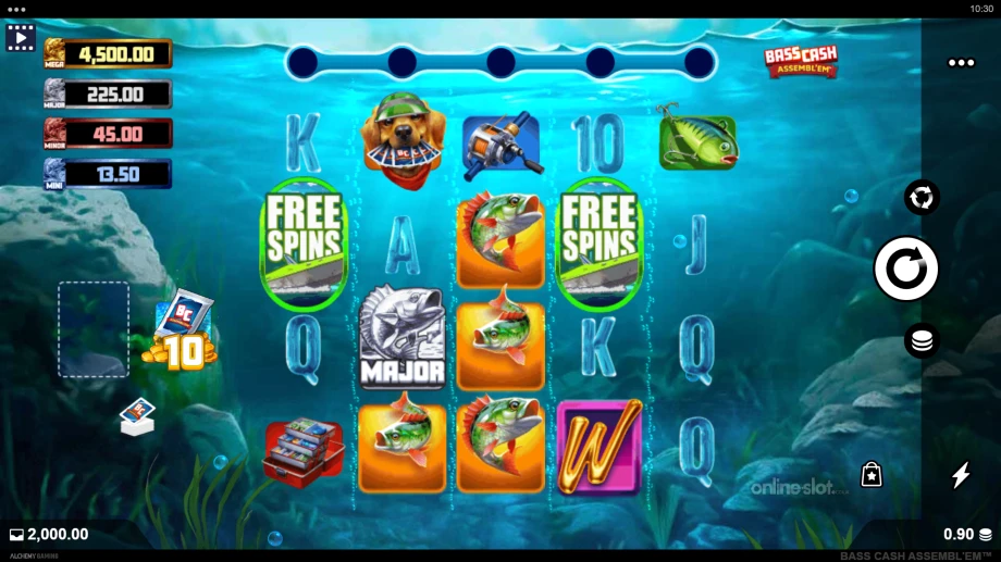 bass cash assemblem slot base game
