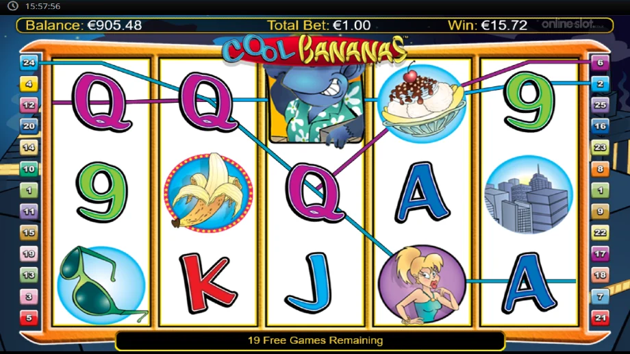 cool bananas slot free spins