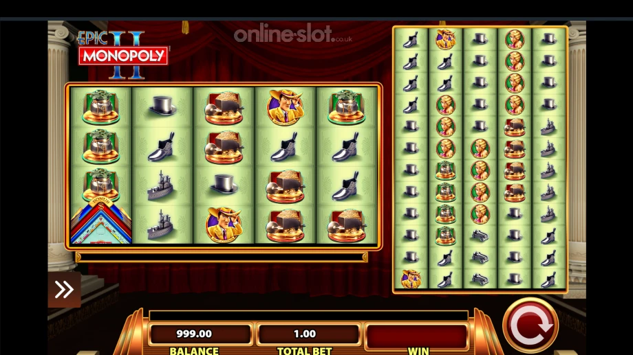 epic monopoly ii slot base game