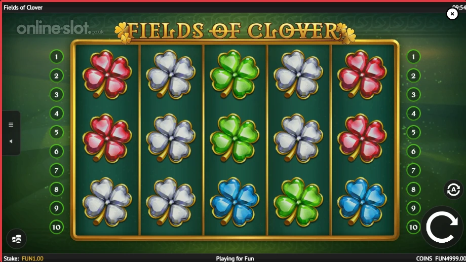 fileds of clover slot base game
